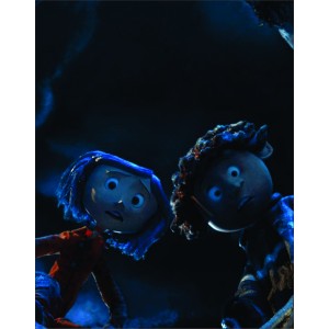 Placa Decorativa  Coraline e Wybie